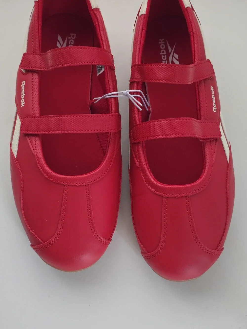 Reebok Red Mary Jane Ballet Sneakers Double Strap Shoes Women's Size 11 NWT - Picture 5 of 13